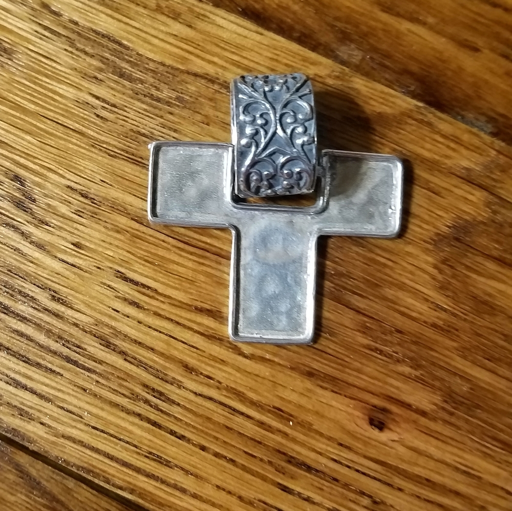 Silpada Sterling Silver Filagree Cross Pendant